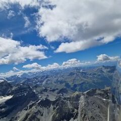 Flugwegposition um 12:49:47: Aufgenommen in der Nähe von Leuk, Schweiz in 3490 Meter
